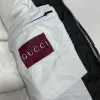 Gucci Black Puffer Jacket With White Stripes Unisex Style #A54548 Gucci Black Puffer Jacket With White Stripes Unisex Style #A54548