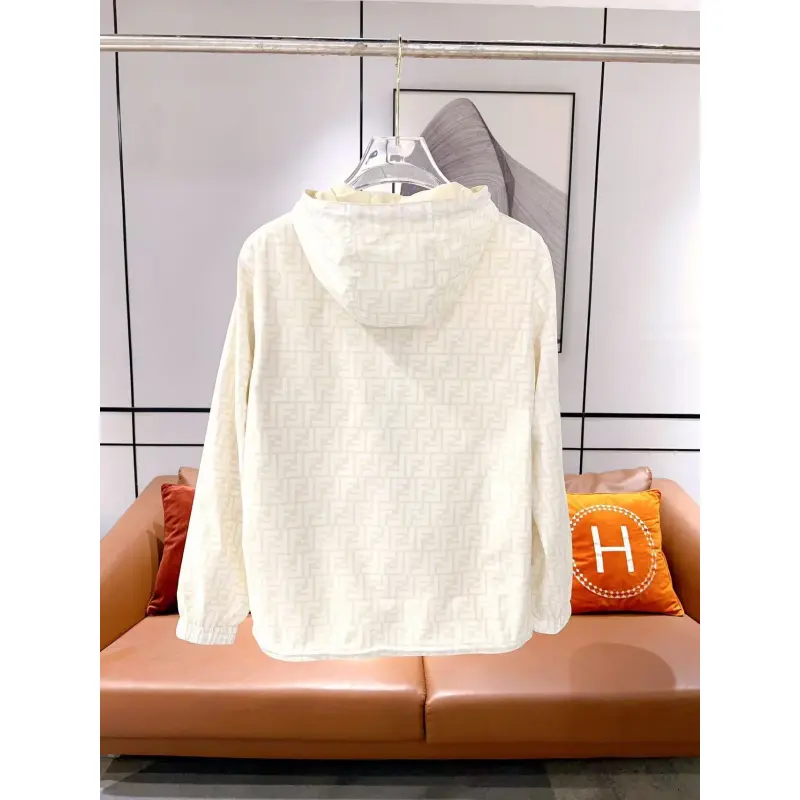 Fendi FF Jackets for men reversible White #A47778