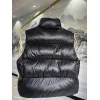 Ca*Goose Black logo Cypress Puffer Series Fitted Solid Color Glossy High Neck Sleeveless Windproof Down Jacket #A57854 Ca*Goose Black logo Cypress Puffer Series Fitted Solid Color Glossy High Neck Sleeveless Windproof Down Jacket #A57854