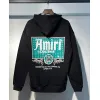 AMIRI Black Hoodie With Retro Lounge Graphic And Hollywood CA Details #A54288