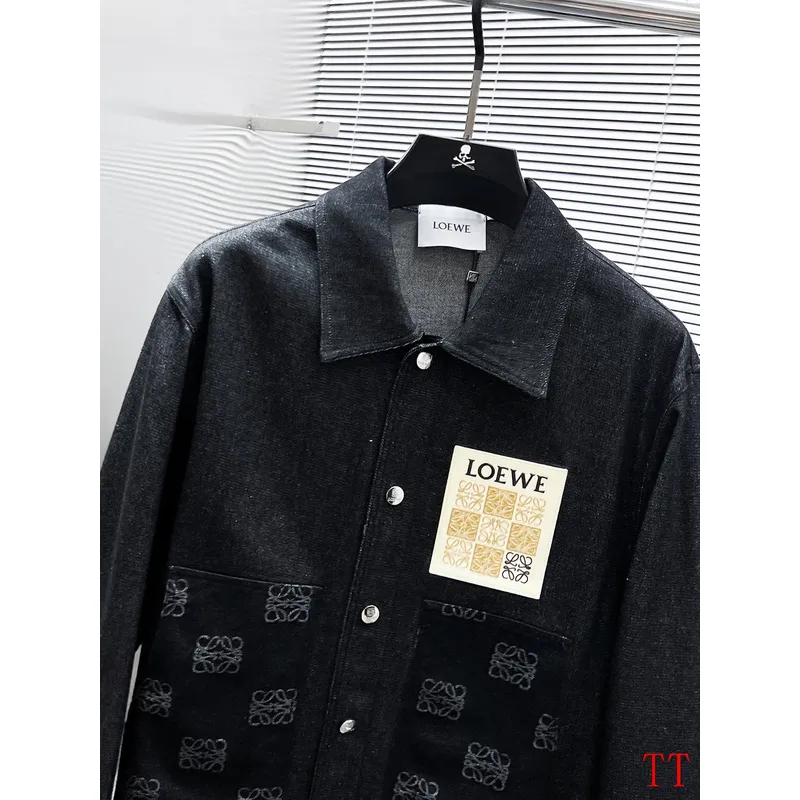Loewe Denim Designer Jacket Black/Blue #A53771