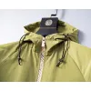 Burberry Stylish Olive Green Hooded Windbreaker Jacket with Brand Detailing #A54305