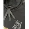 AMIRI Black Hoodie With Bold White Hollywood Logo And Ornate Emblem #A54289