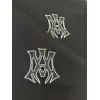 AMIRI Black Hoodie With Bold White Hollywood Logo And Ornate Emblem #A54289