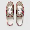 Gucci Ace GG Supreme Sneaker with Web Stripe and Red Sole: Iconic Style  Italian Craftsmanship for MEN #914612