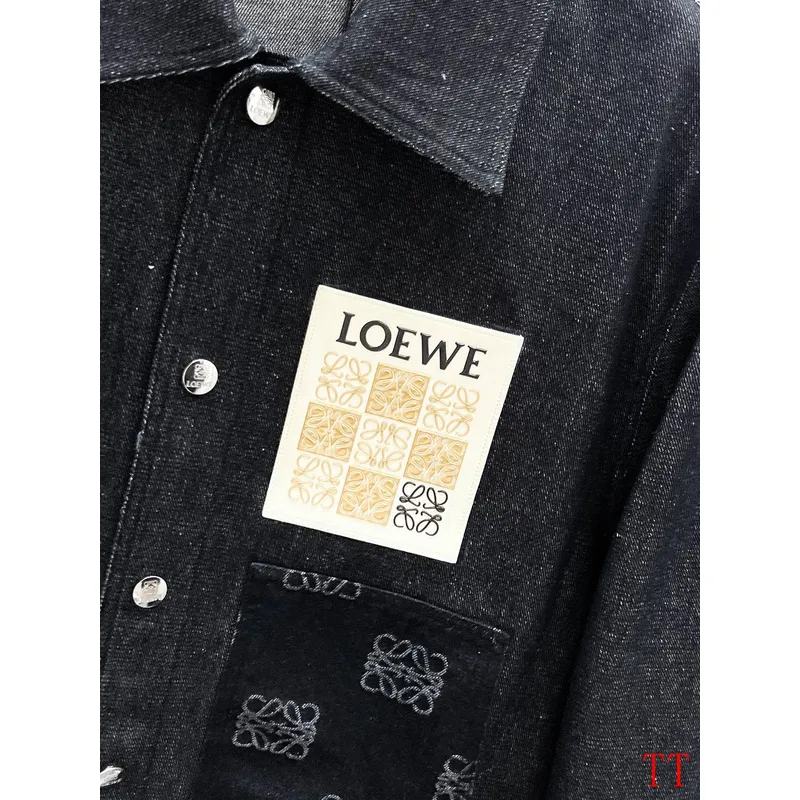 Loewe Denim Designer Jacket Black/Blue #A53771