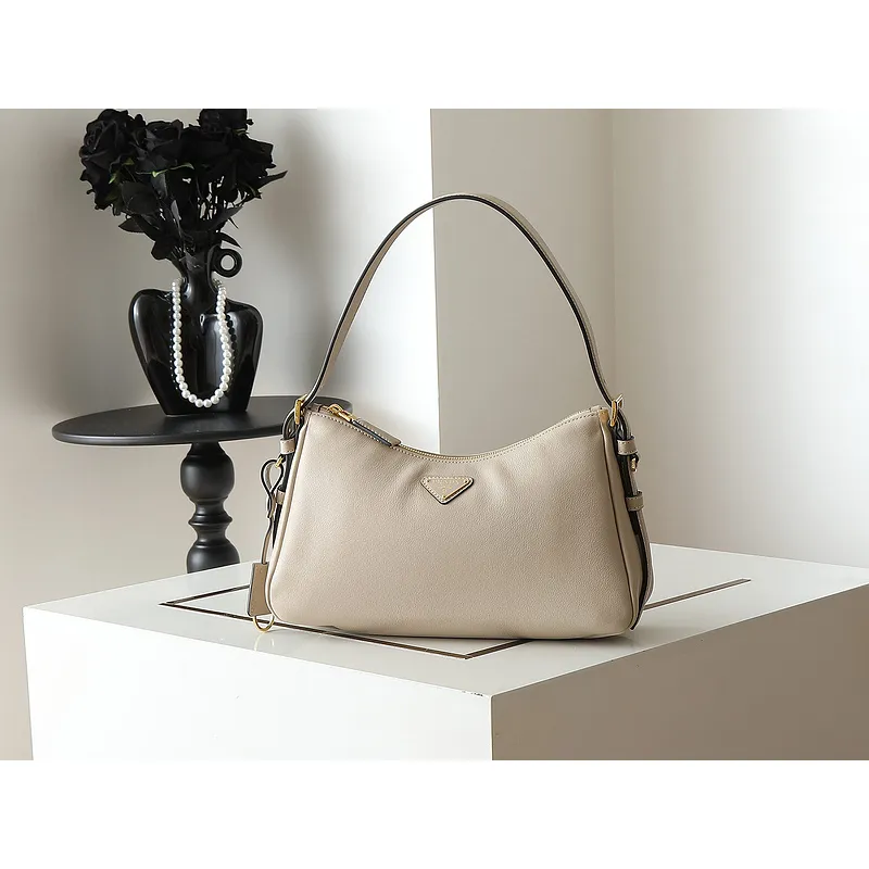 Prada Leather Shoulder Bags in Neutral Tones for Timeless Elegance size:31×18×10cm #A53926