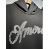 AMIRI Black Hoodie With Signature Script Logo For Timeless Streetwear Style #A54290