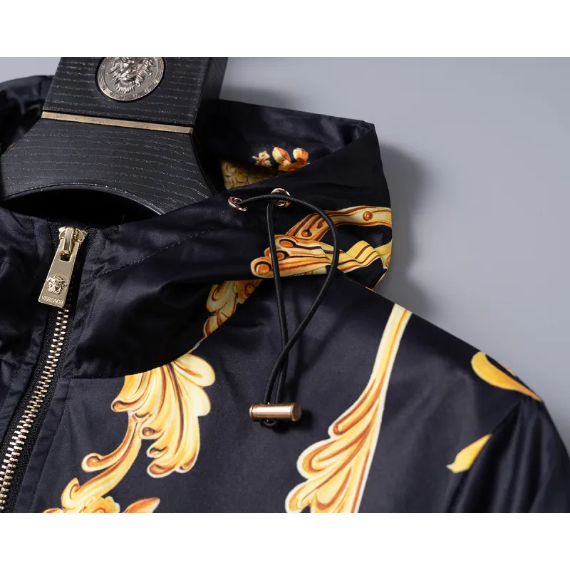 Versace Mens Baroque  Printed Hooded Jacket #A54237