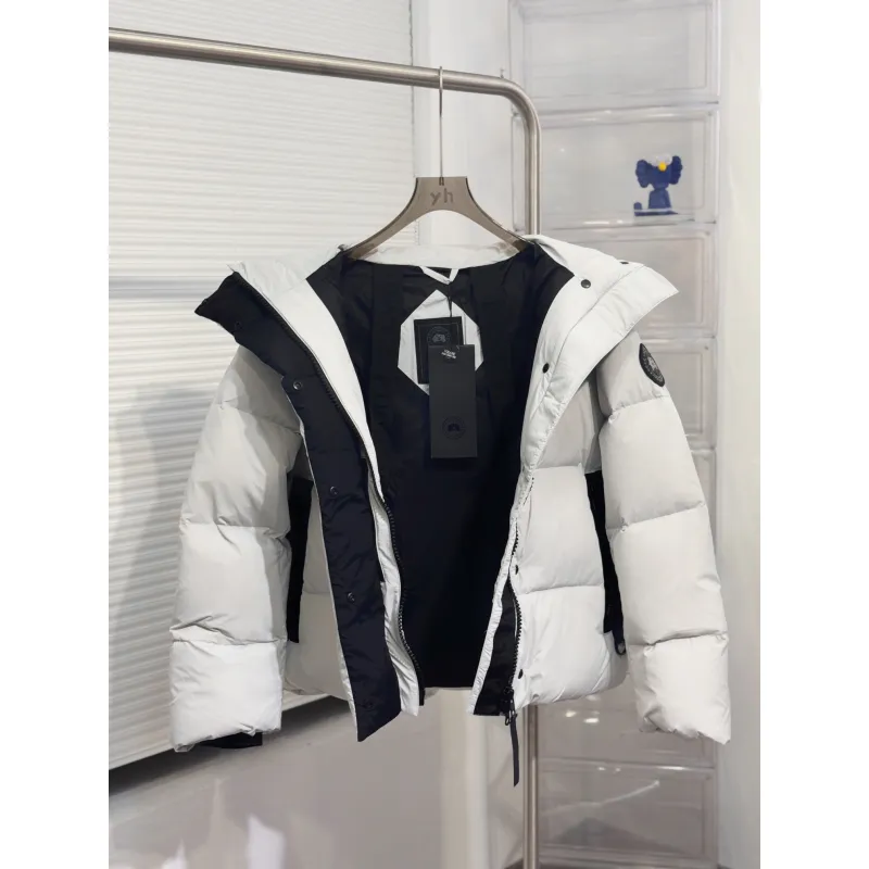 Ca*Goose Hooded Down Jacket Lightweight Quilted Design with Contrast Accents Luxury Winter Insulated Outerwear for Men/Women #A57867