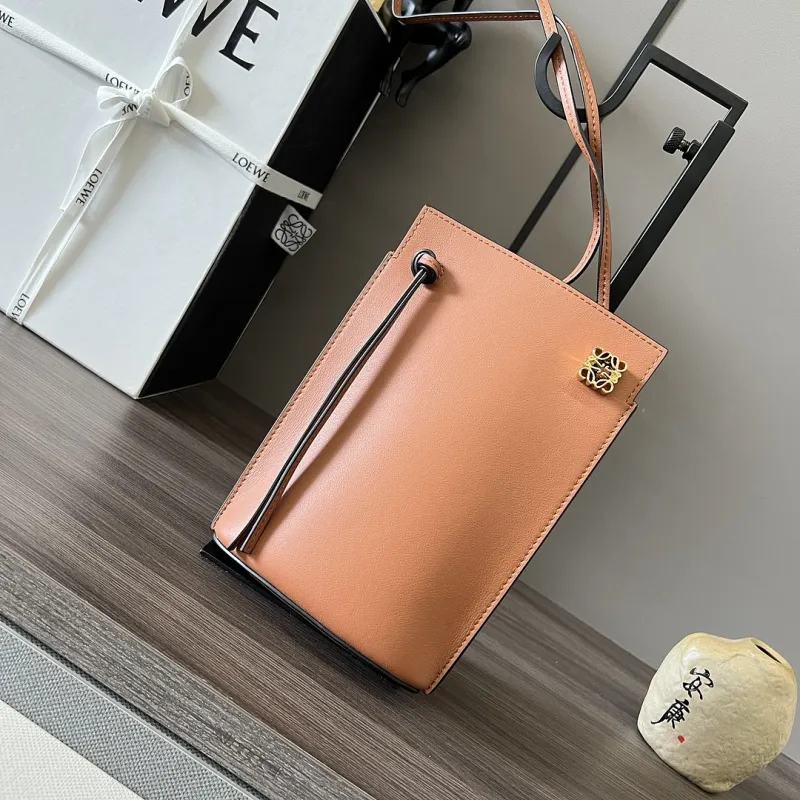 Loewe Anagram Calfskin Crossbody Bucket Bag 21×15×5cm #A65009