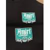 AMIRI Black Hoodie With Retro Lounge Graphic And Hollywood CA Details #A54288