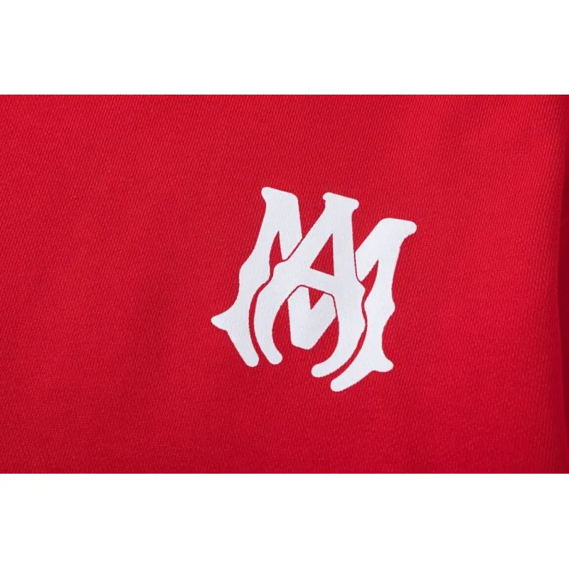 White/Black/Red AMIRI Hoodie With Bold Back Logo For Stylish Casual Outfits #A54407