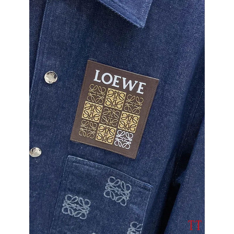 Loewe Denim Designer Jacket Black/Blue #A53771