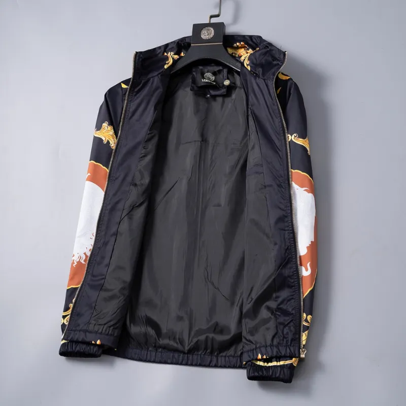 Versace Mens Baroque  Printed Hooded Jacket #A54237