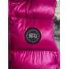 Ca*Goose Black logo Cypress Puffer Series Fitted Solid Color Glossy High Neck Sleeveless Windproof Down Jacket #A57848