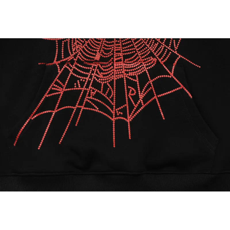 Sp5der Hoodies for MEN Black #A50435 Sp5der Hoodies for MEN Black #A50435