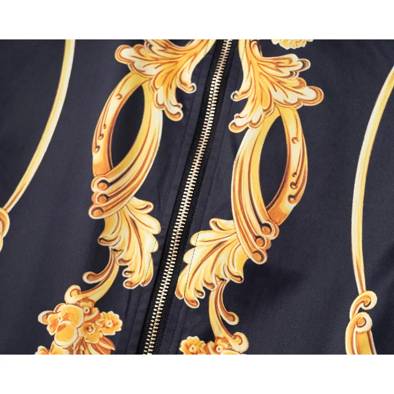 Versace Mens Baroque  Printed Hooded Jacket #A54237