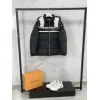 Gucci Black Puffer Jacket With White Stripes Unisex Style #A54548 Gucci Black Puffer Jacket With White Stripes Unisex Style #A54548