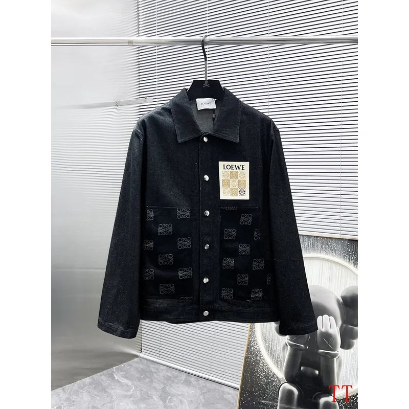 Loewe Denim Designer Jacket Black/Blue #A53771