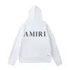 White/Black/Red AMIRI Hoodie With Bold Back Logo For Stylish Casual Outfits #A54407