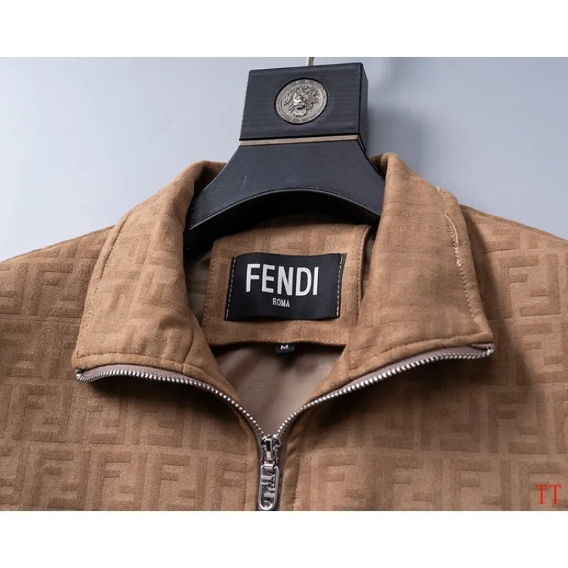 Fendi Jackets for men Black/Brown #A54704 Fendi Jackets for men Black/Brown #A54704