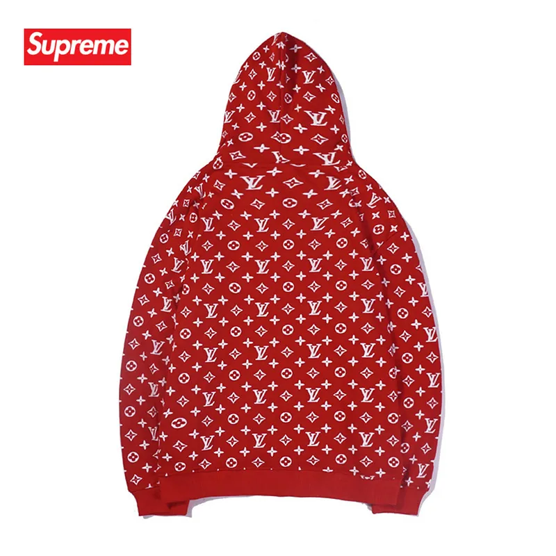 Supreme LV Hoodies for Men Women in Red coffee #99117748 Supreme LV Hoodies for Men Women in Red coffee #99117748
