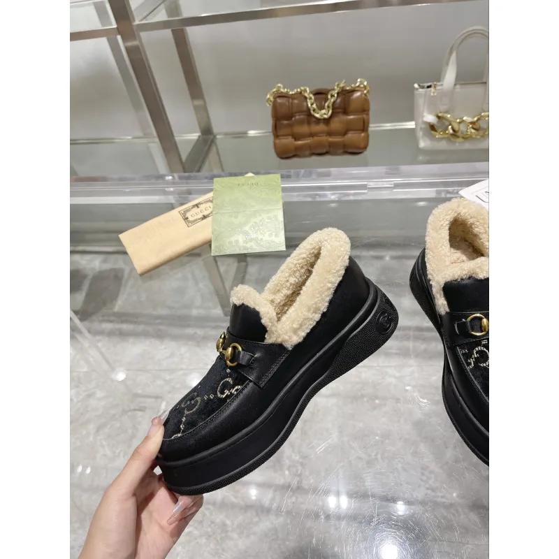 Gucci Shoes for Women Gucci Boots snow boots heel height:3cm #A58287 Gucci Shoes for Women Gucci Boots snow boots heel height:3cm #A58287