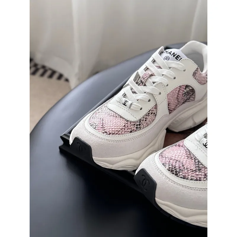 Chanel shoes for Womens Chanel Sneakers Tweed Suede Calfskin  #A54184