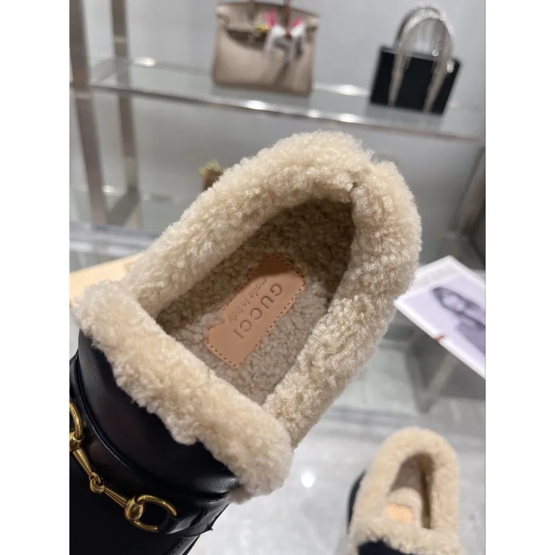 Gucci Shoes for Women Gucci Boots snow boots heel height:3cm #A58295 Gucci Shoes for Women Gucci Boots snow boots heel height:3cm #A58295
