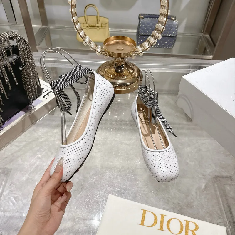 D-ior Shoes 25 Spring and Summer New Ribbon Womens Shoes #A53178 D-ior Shoes 25 Spring and Summer New Ribbon Womens Shoes #A53178