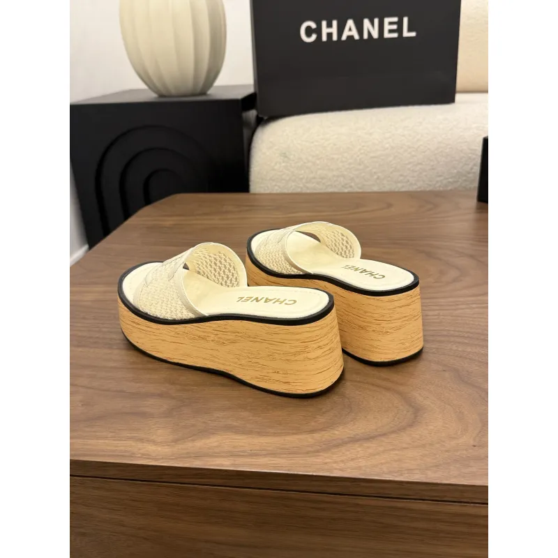 Chanel shoes for Womens Chanel slippers #A65223
