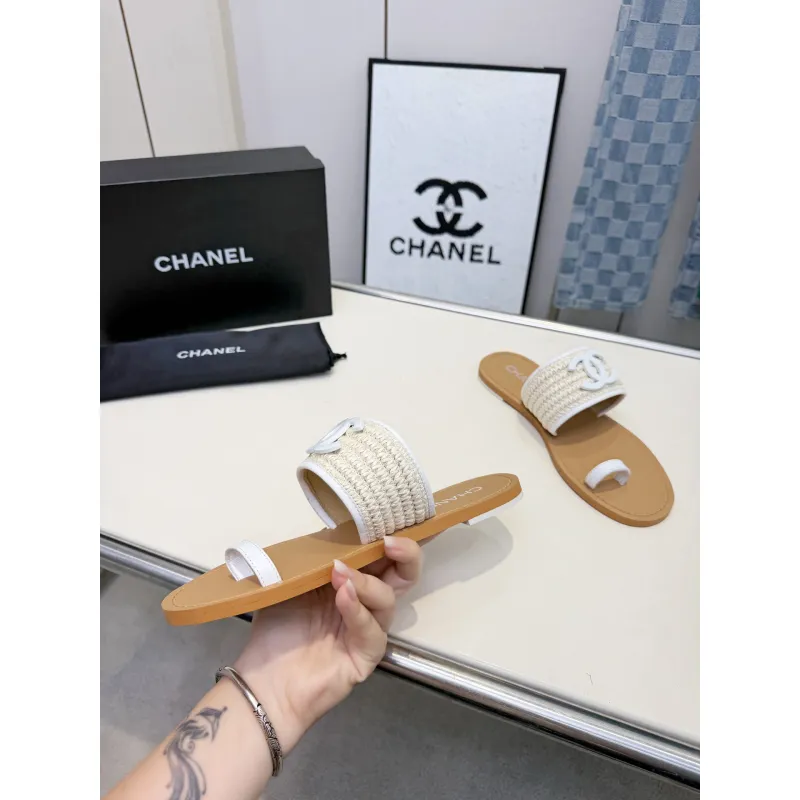 Chanel shoes for Womens Chanel slippers #A65139