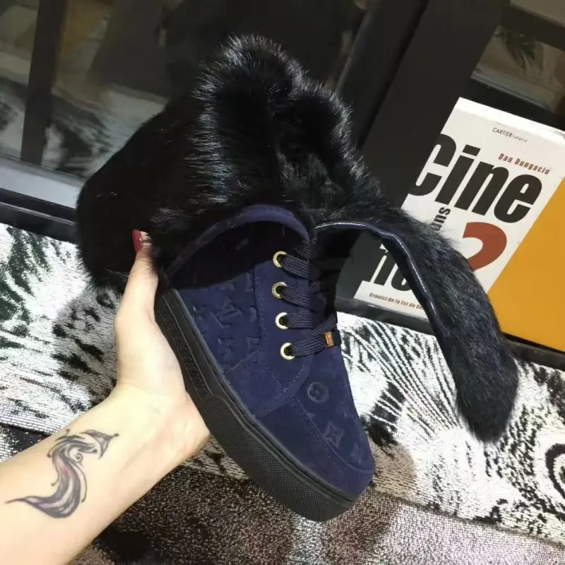Louis Vuitton Fur Boots for Women Black/Red/Navy/Brown/White/Green Size 35-42 #A61354