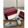 Gucci Shoes for Women Gucci Flats Horsebit GG Canvas espadrilles in burgundy #A49568