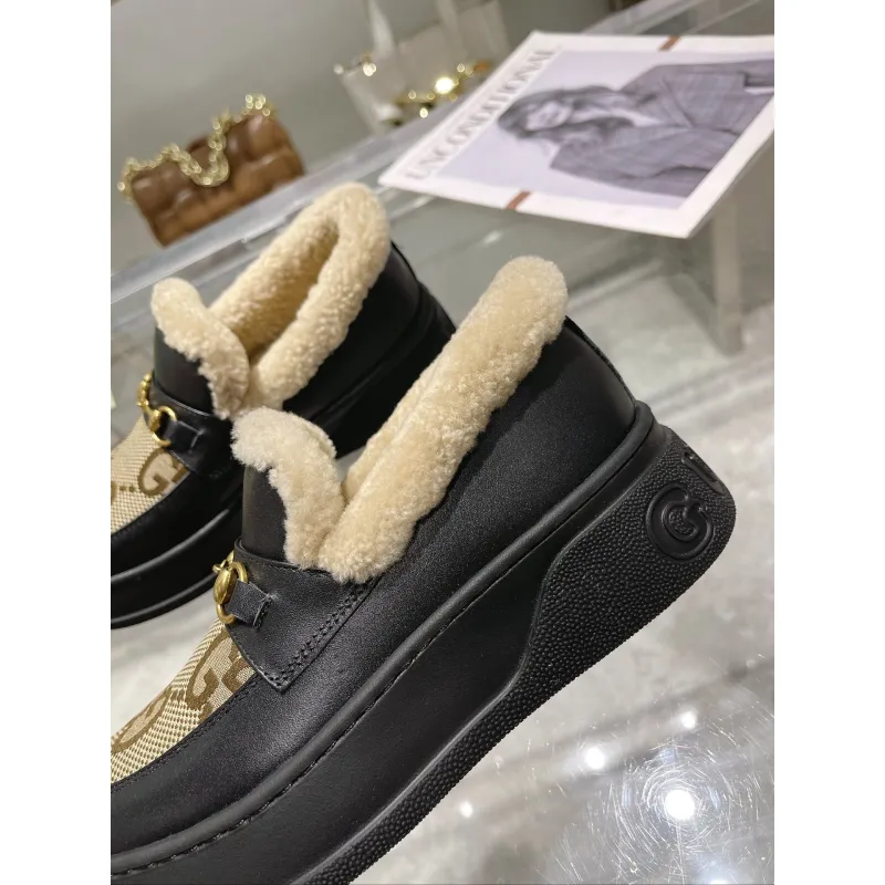 Gucci Shoes for Women Gucci Boots snow boots heel height:3cm #A58290 Gucci Shoes for Women Gucci Boots snow boots heel height:3cm #A58290