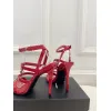 YSL Shoes for Womens Stunning YSL Yellow Patent Leather Strappy High - Heel Sandals Heel height:10.5cm #A54191