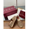 Gucci Shoes for Women Gucci Flats Horsebit GG Canvas espadrilles in burgundy #A49568