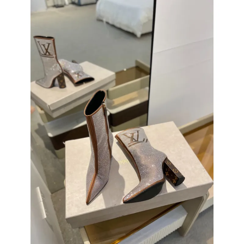 Louis Vuitton Shoes for Womens Louis Vuitton boots heel height:10cm #A58318