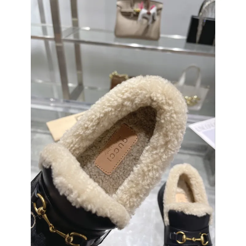 Gucci Shoes for Women Gucci Boots snow boots heel height:3cm #A58287 Gucci Shoes for Women Gucci Boots snow boots heel height:3cm #A58287