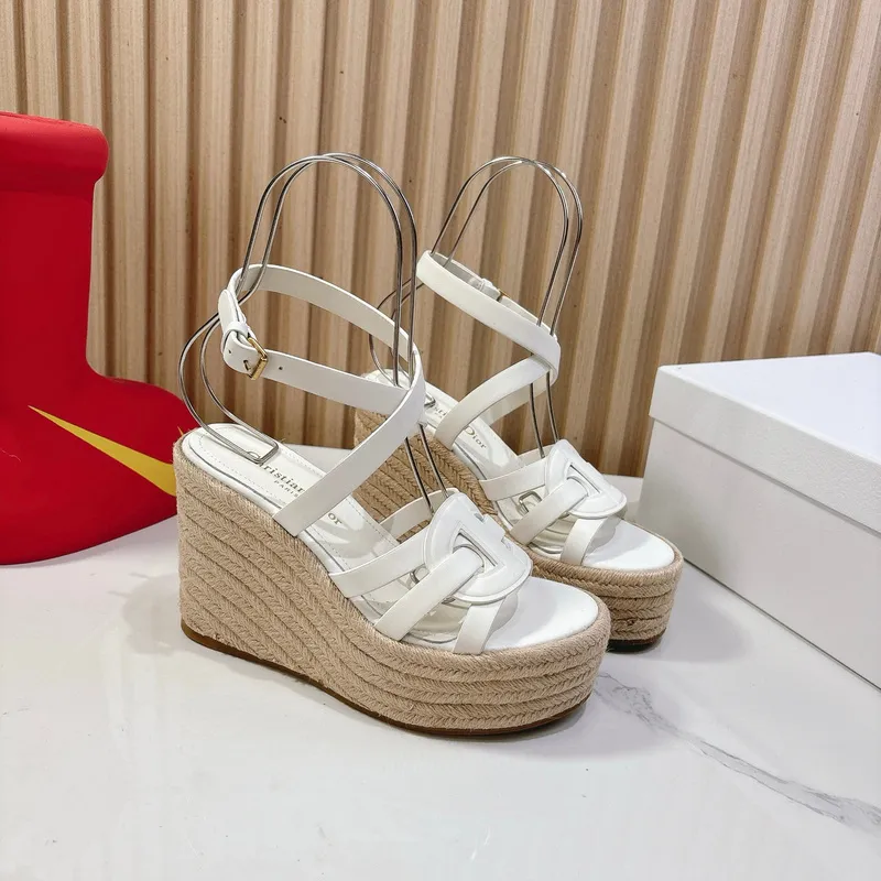 D-ior Shoes for  women 2025 platform sandals Heel height:9.5cm #A53220