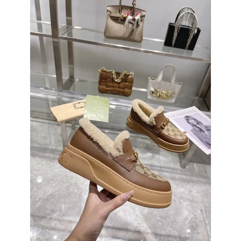 Gucci Shoes for Women Gucci Boots snow boots heel height:3cm #A58289