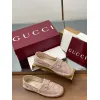 Gucci Shoes for Women Gucci Flats Horsebit GG Canvas espadrilles in burgundy #A49568