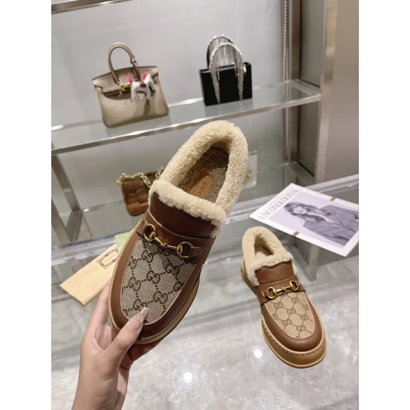 Gucci Shoes for Women Gucci Boots snow boots heel height:3cm #A58289