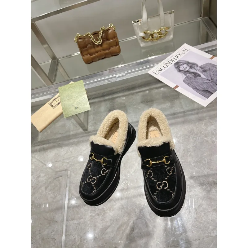 Gucci Shoes for Women Gucci Boots snow boots heel height:3cm #A58287 Gucci Shoes for Women Gucci Boots snow boots heel height:3cm #A58287