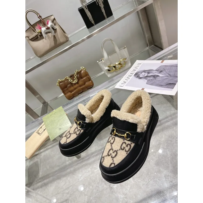 Gucci Shoes for Women Gucci Boots snow boots heel height:3cm #A58292