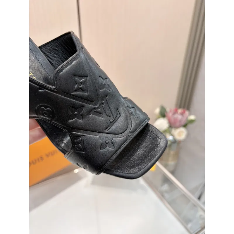 Louis Vuitton Shoes for Womens Louis Vuitton Slippers Heel height:9cm #A60935