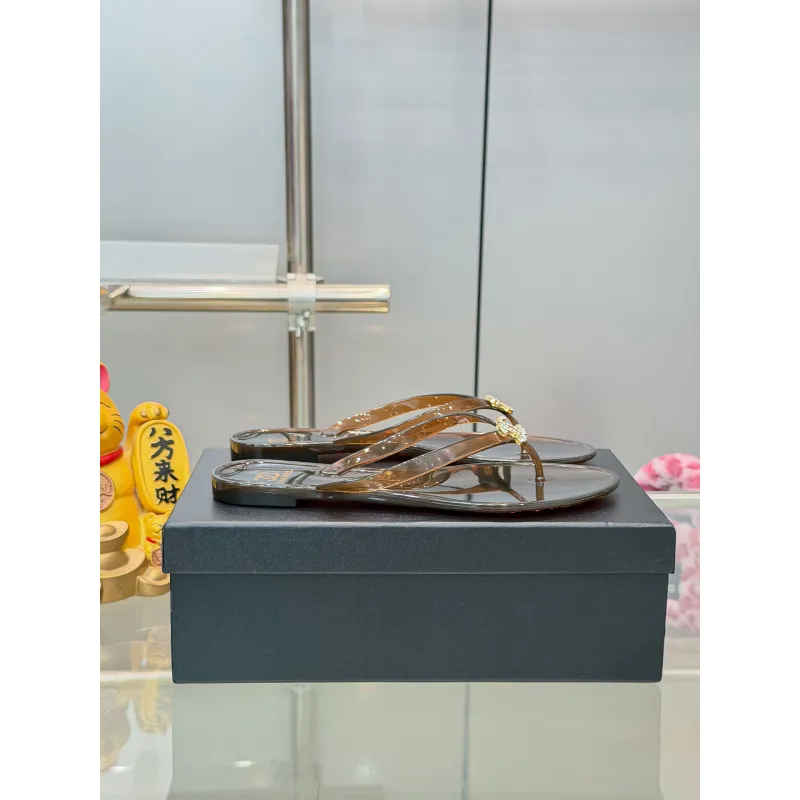 Chanel Jelly Flip Flops TPU Waterproof Beach Sandals #A65287