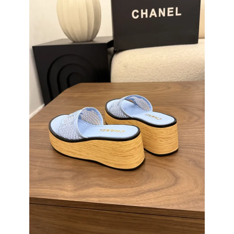 Chanel shoes for Womens Chanel slippers #A65222