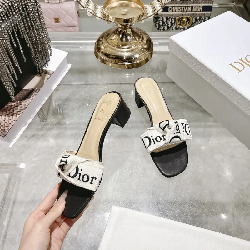 Dior Shoes for Dior Slippers for women Heel height:4cm #A65266